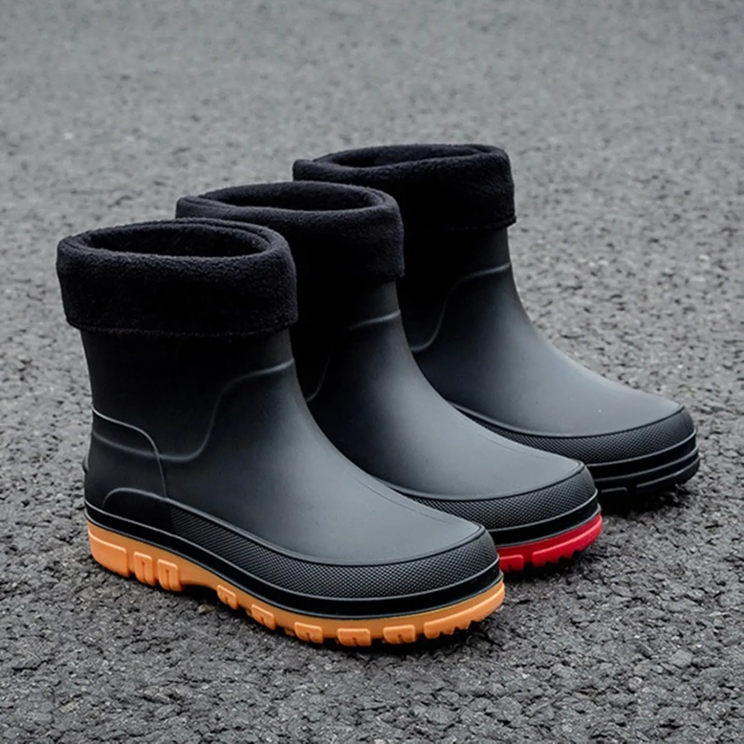 Waterproof Non-Slip Rain Boots for Outdoor Trendy Rain Boots for Women and Men with Anti-Slip Sole