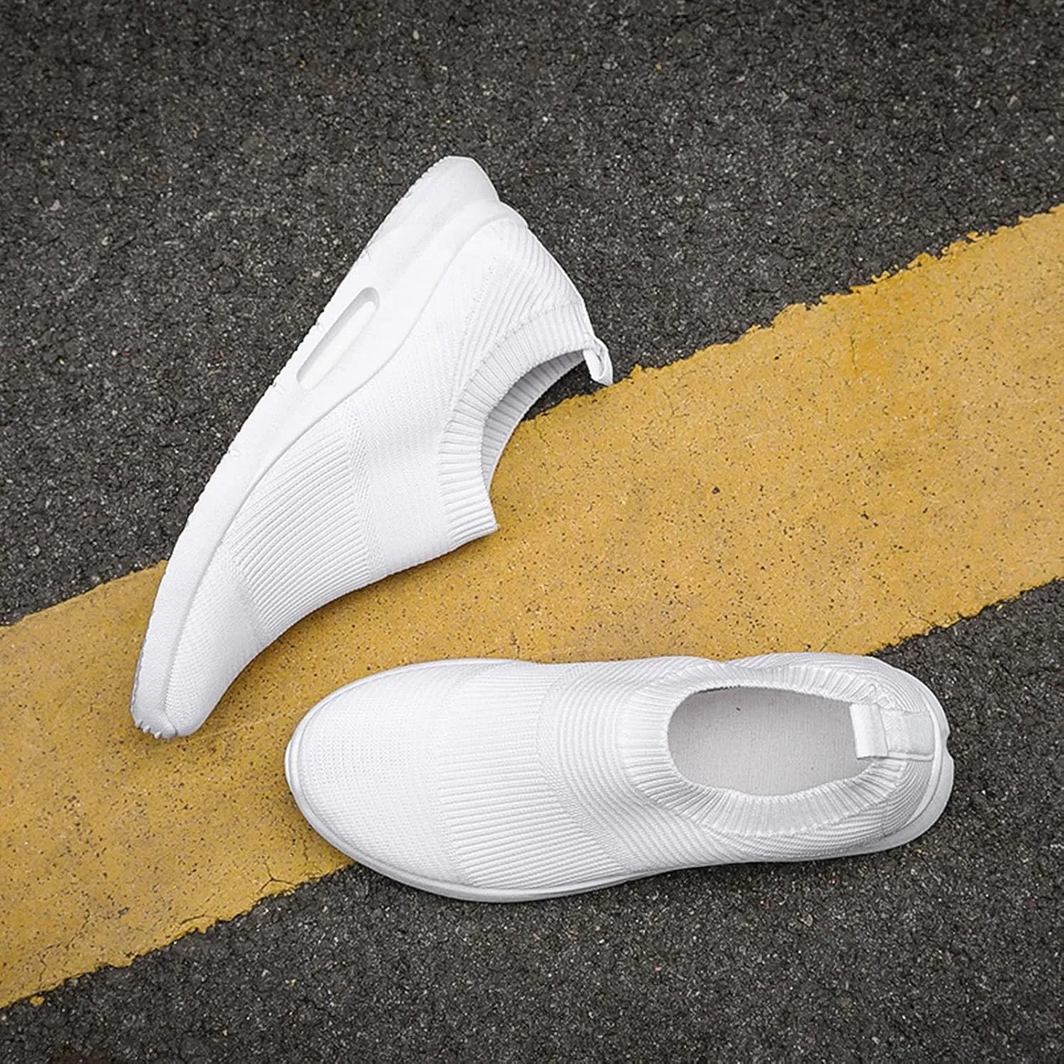 Women's Fashion Sneakers Casual Canvas Low-Top Slip Ons Casual Shoes for Women Trendy Winter Loafers for Women 2024 Wedge Sneakers for Women