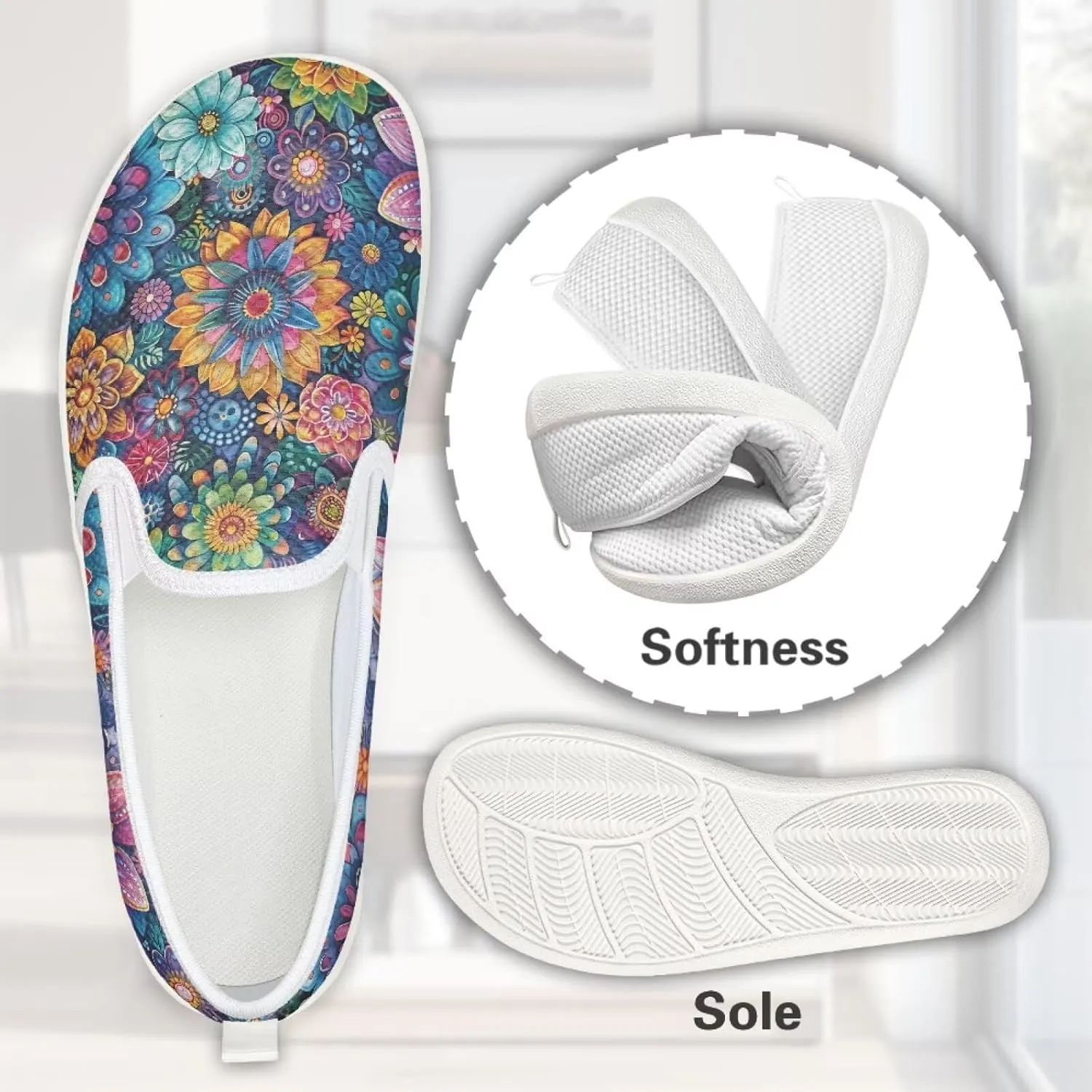 Women's Fashion Sneakers Casual Slip On Tennis Shoes Arch Support Walking Shoes for Women