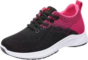 Women's Fashion Sneakers Lace Up Breathable Casual Waking Shoes Comfortable Tennis Shoes for Women Trendy Loafers for Women 2024 Slide On Sneakers for Women