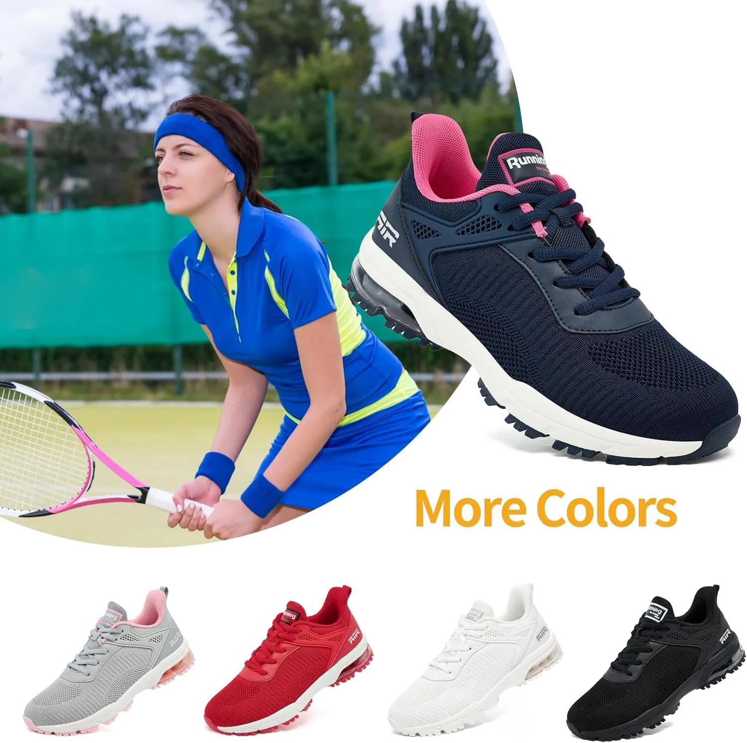 Women's Lightweight Running Shoes - Breathable Athletic Sneakers Comfortable & Stylish Sports Shoes for Gym, Walking, Running