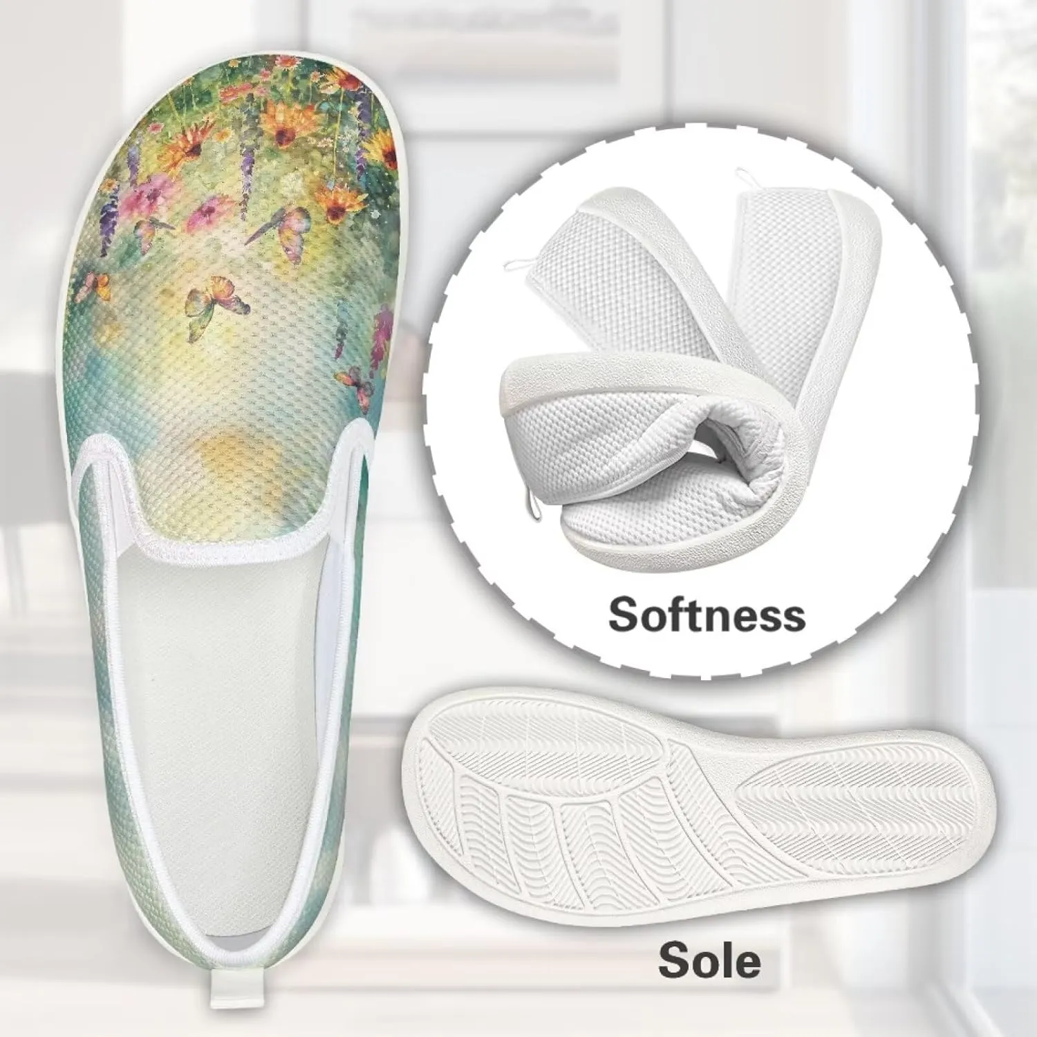 Women's Shoes Flats Casual Walking Shoes Women Slip On Sneakers Ladies Colorful Shoes