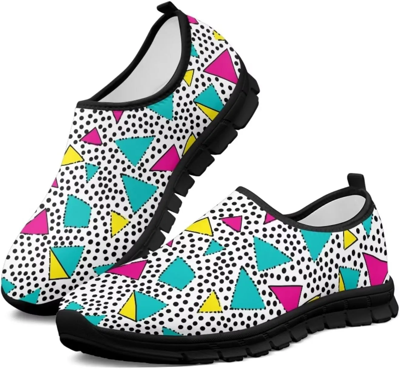 Women's Slip On Walking Shoes Anti Slip Casual Running Stylish Mesh Lightweight Sneakers