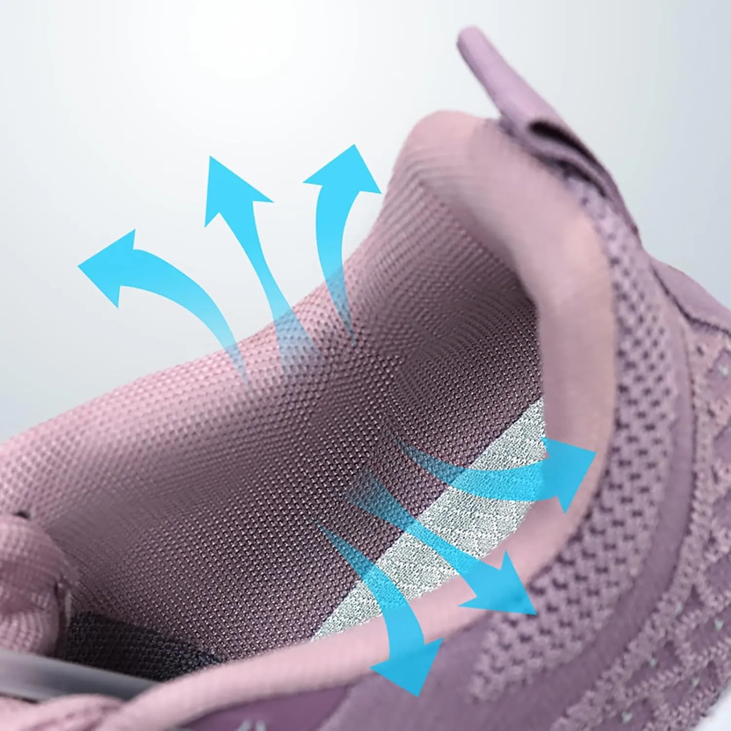 Women's Slip on Walking Shoes Comfy Knitted Non Slip Comfortable Running Shoes Breathable Mesh Sports Workout Tennis Shoes Lightweight Fashion Sneakers