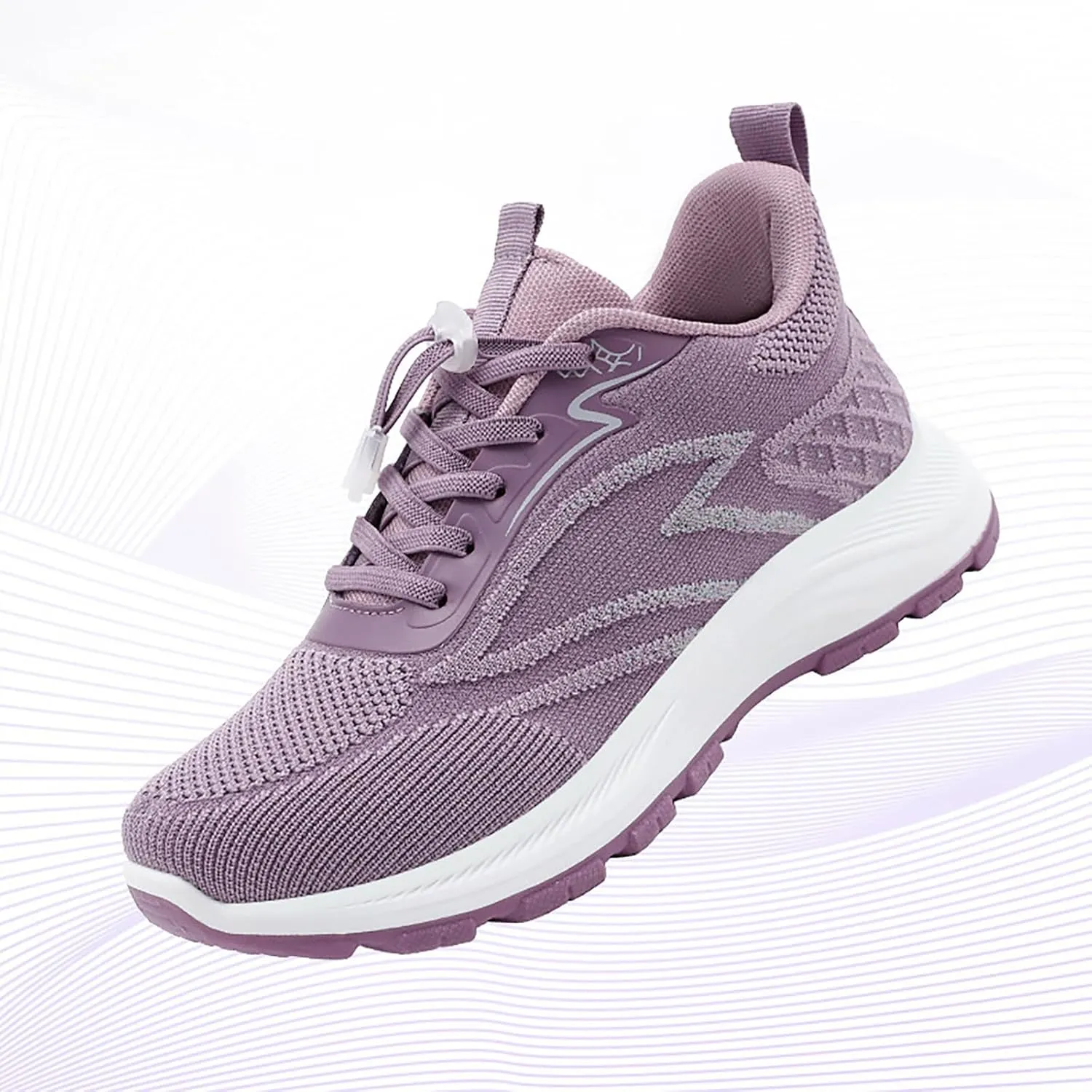 Women's Slip on Walking Shoes Comfy Knitted Non Slip Comfortable Running Shoes Breathable Mesh Sports Workout Tennis Shoes Lightweight Fashion Sneakers