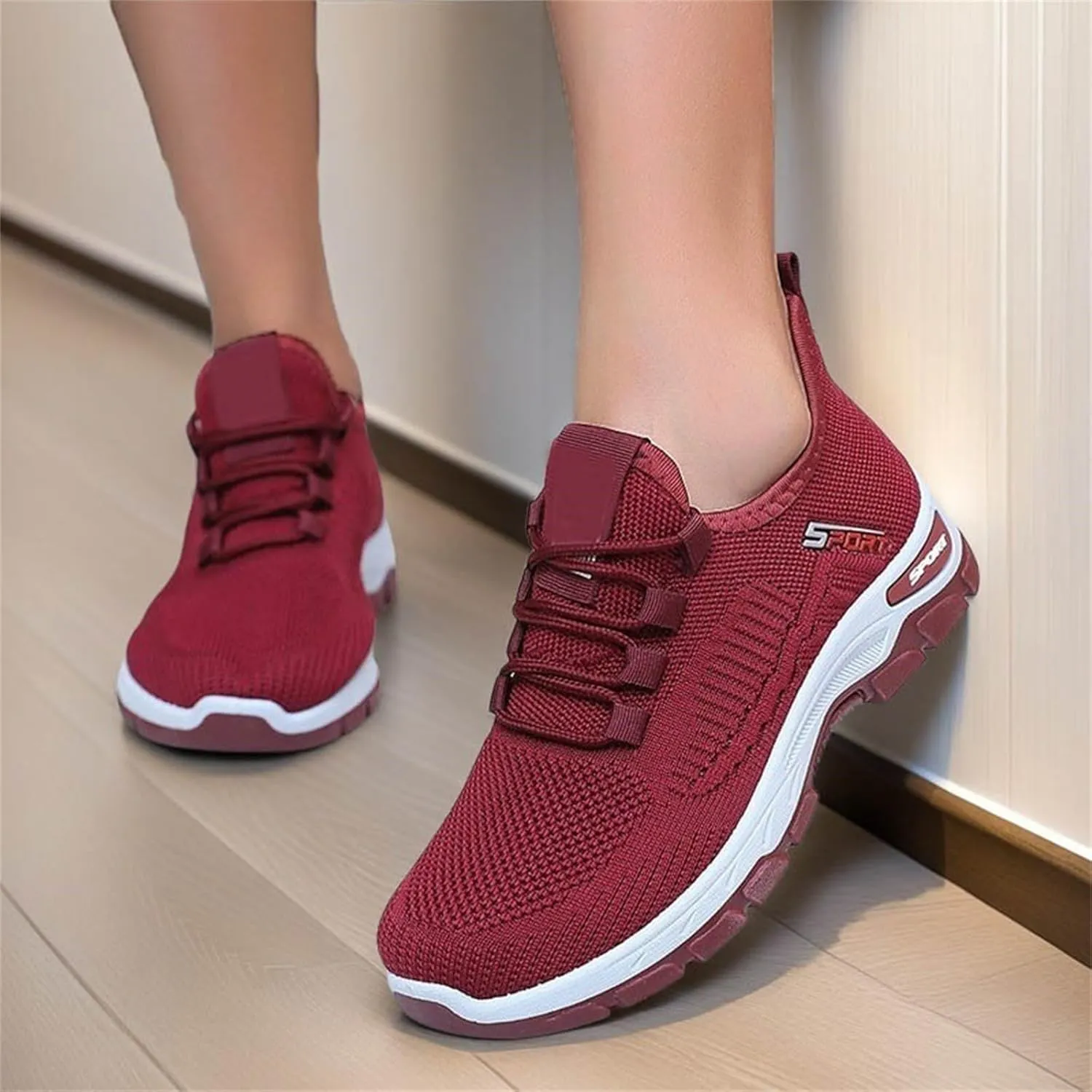 Women's Summer Breathable Walking Non Slip Sneakers Running Shoes Arch Support Walking Shoes Tennis Diabetes Breathable Gym Workouts Sneakers Lightweight Sports Fashion Casual Shoe