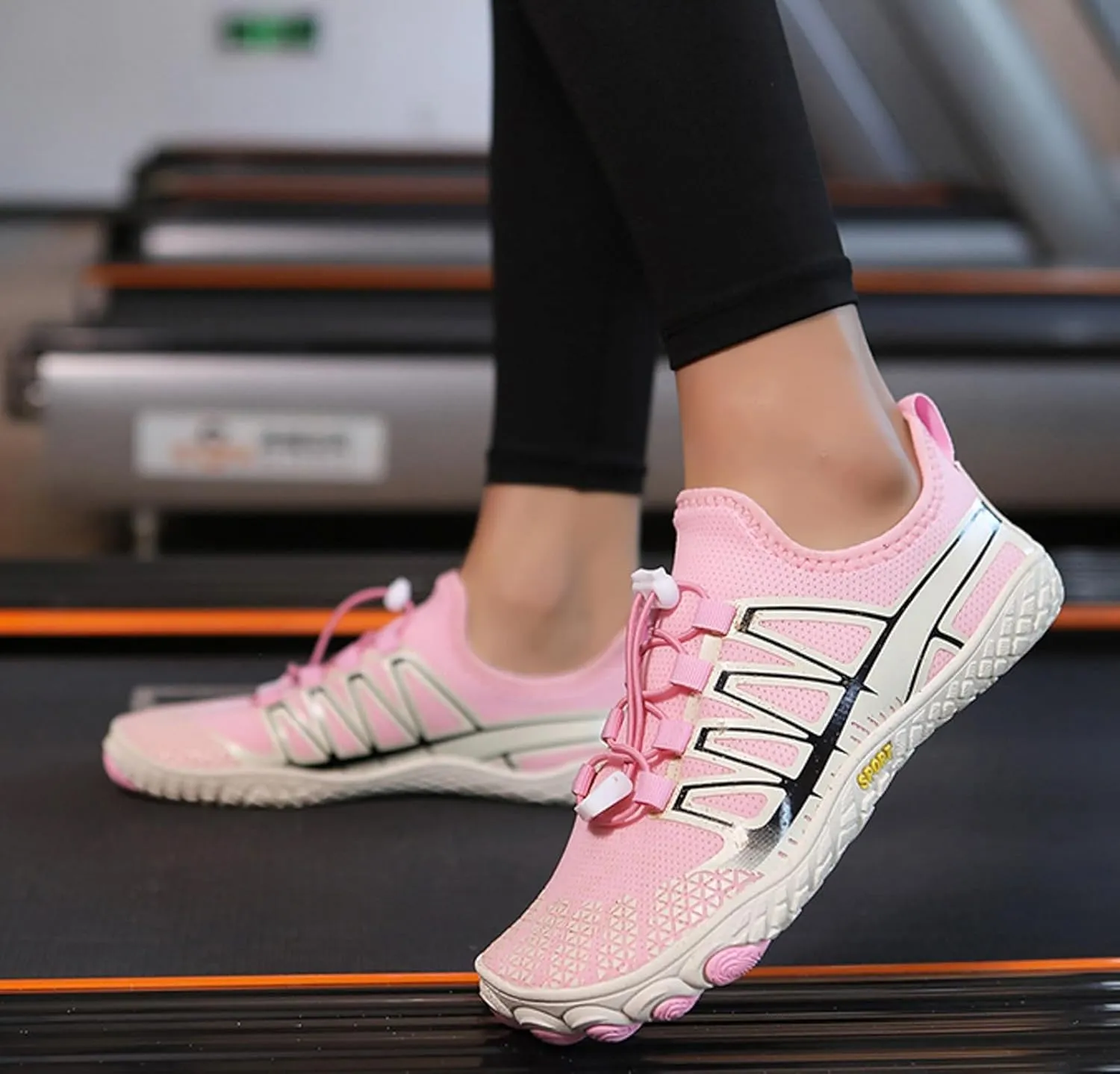 Womens Walking Shoes Slip on Comfy Knitted Non Slip Vintage Wide Running Shoes Breathable Gym Workout Shoes Fashion Lace Up Sneakers
