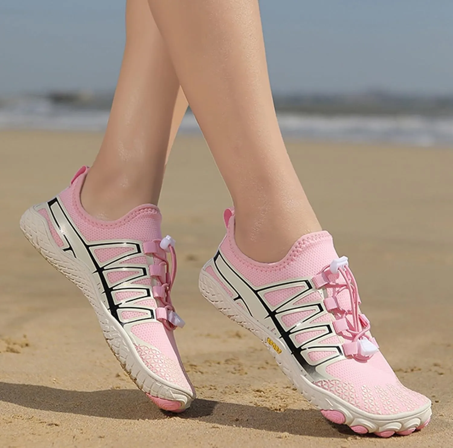 Womens Walking Shoes Slip on Comfy Knitted Non Slip Vintage Wide Running Shoes Breathable Gym Workout Shoes Fashion Lace Up Sneakers