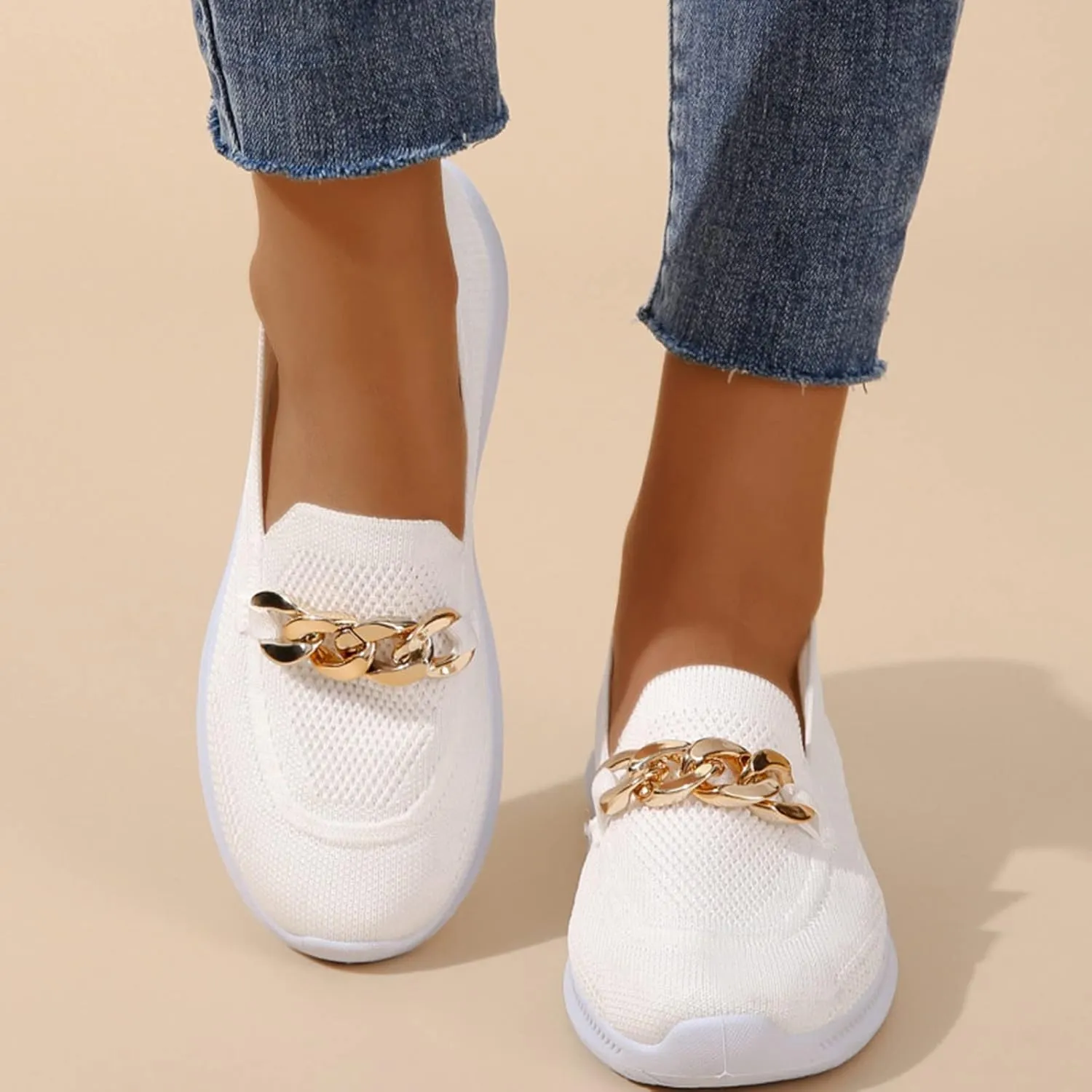 Womens Walking Shoes Trendy Orthopedic Shoes Breathable Mesh Loafers Wide Walking Sneakers Lightweight Non Slip Shoes