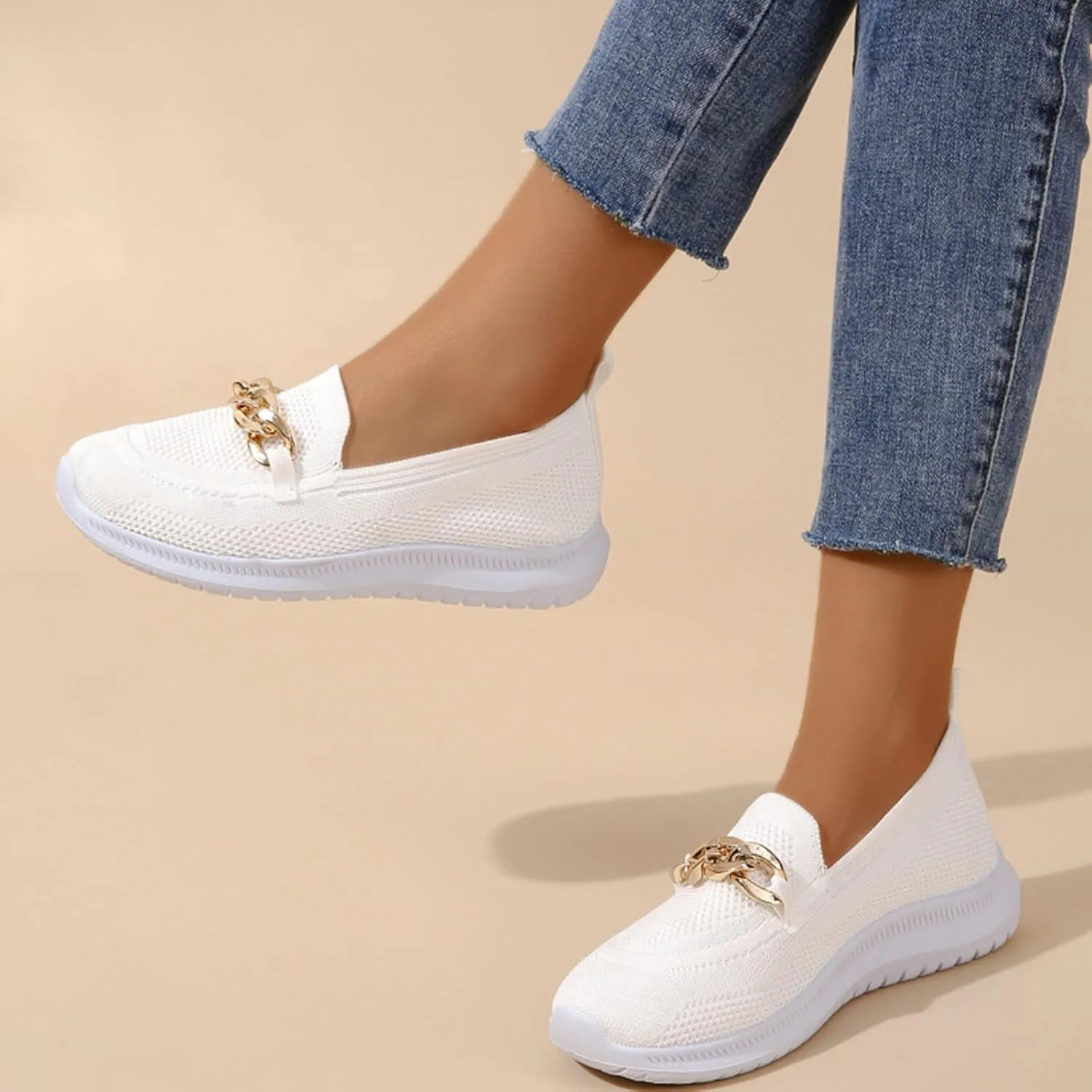 Womens Walking Shoes Trendy Orthopedic Shoes Breathable Mesh Loafers Wide Walking Sneakers Lightweight Non Slip Shoes