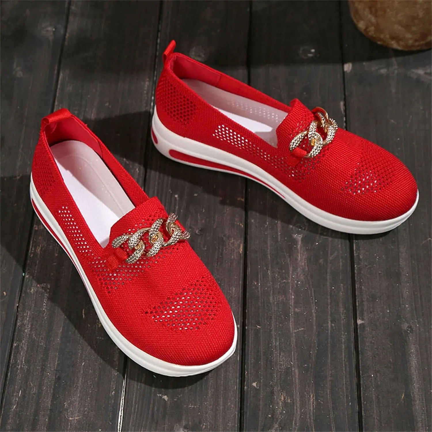 Womens Walking Shoes Trendy Orthopedic Shoes Breathable Mesh Loafers Wide Walking Sneakers Lightweight Non Slip Shoes