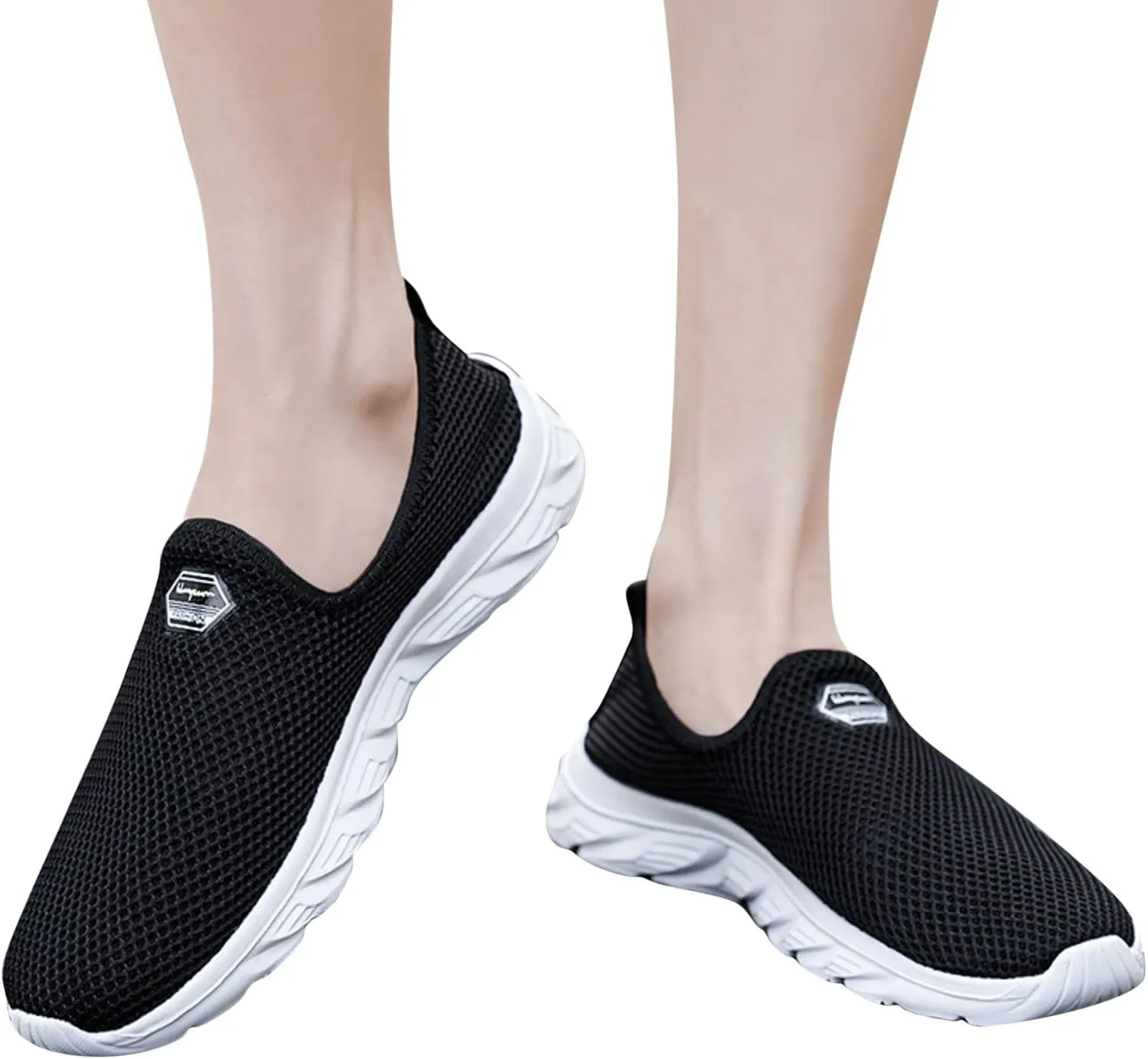 Womens White Tennis Shoes Leather Sneakers Casual Walking Shoes for Women Woman Running Shoes Comfy Loafers White Sneakers for Women Slip On