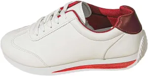 Womens Workout Shoes Fashion Lace Up Faux Leather Non Slip Sneakers Comfortable Casual Walking Running Athletic Shoes