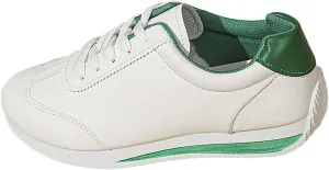 Womens Workout Shoes Fashion Lace Up Faux Leather Non Slip Sneakers Comfortable Casual Walking Running Athletic Shoes