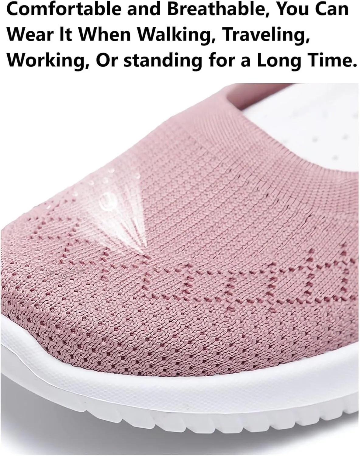 Womens Woven Orthopedic Breathable Soft Shoes Go Walking Womens Breathable Walking Shoes Slip On Mesh Knitted Flats Gym Sneakers Lightweight Casual Easy Shoe Arch Support Orthopedic Flat Footwear