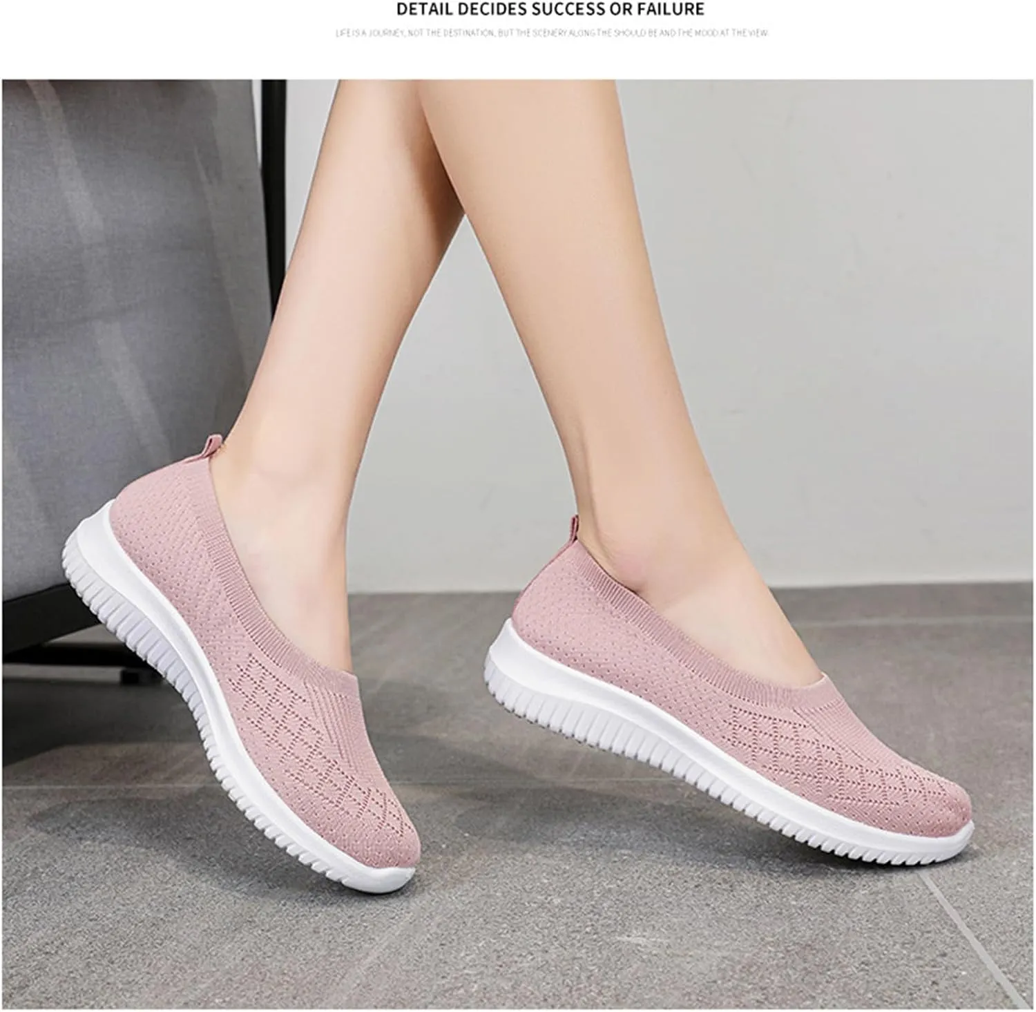 Womens Woven Orthopedic Breathable Soft Shoes Go Walking Womens Breathable Walking Shoes Slip On Mesh Knitted Flats Gym Sneakers Lightweight Casual Easy Shoe Arch Support Orthopedic Flat Footwear