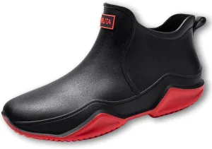 Zemure Rainies Rain Boots, Waterproof Non-Slip Rain Boots for Outdoor, Trendy Short Rain Boots for Women Men, Fishing Garden Mud Rubber Boots