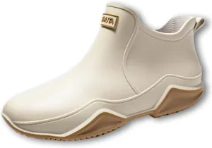 Zemure Rainies Rain Boots, Waterproof Non-Slip Rain Boots for Outdoor, Trendy Short Rain Boots for Women Men, Fishing Garden Mud Rubber Boots